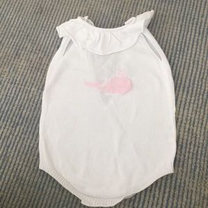 Dulces romper with pink whale 6-12m